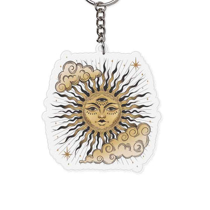 Living By The Sun Keychain