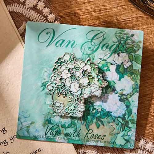 Van Gogh Flowers Pins