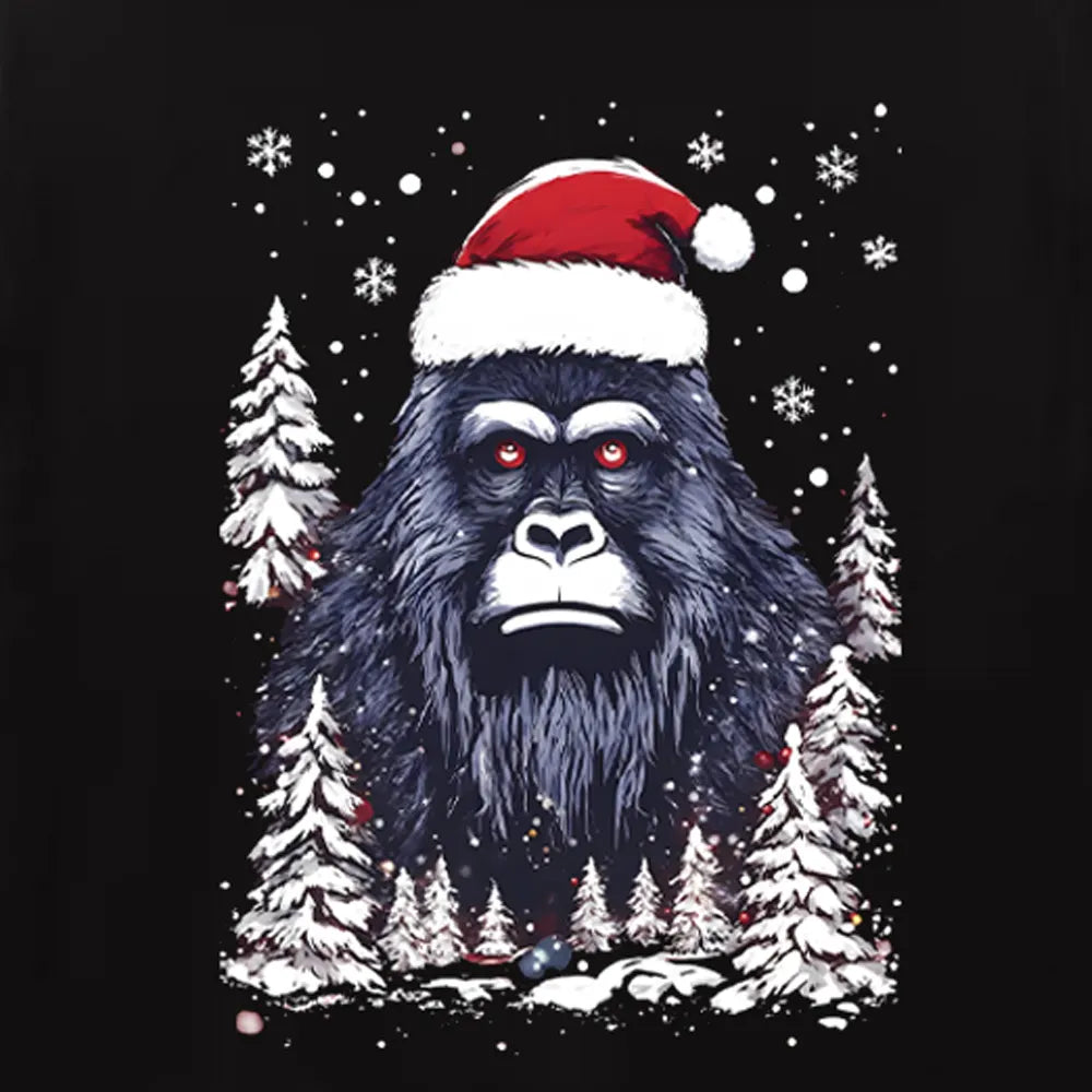 Bigfoot In The Snow At Christmas Ⅰ