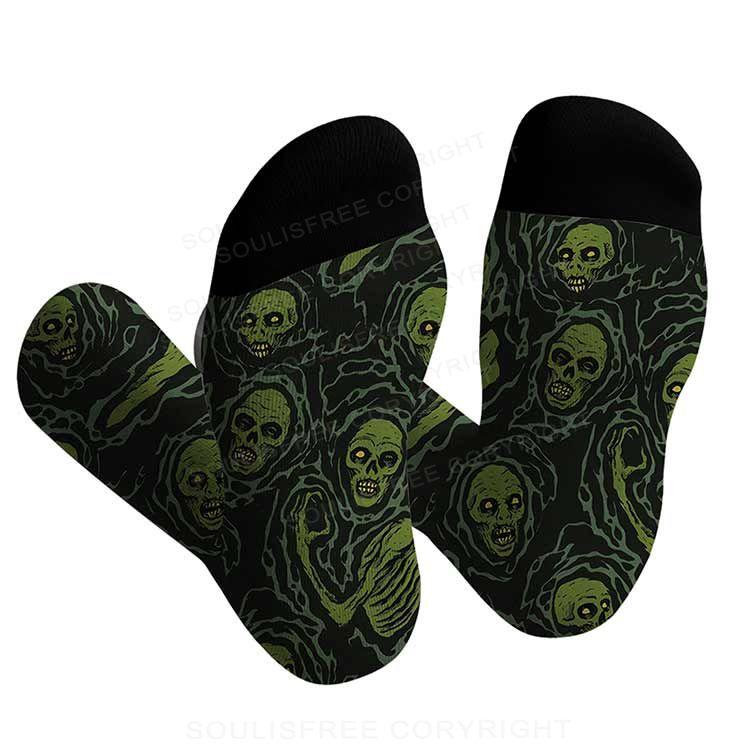 Frightened Me Full Print Socks