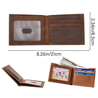 Record Moon Leather Wallet