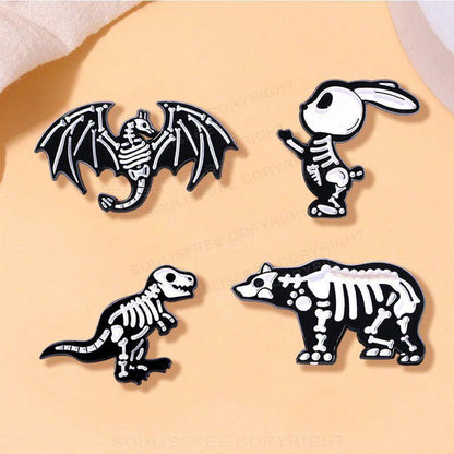 Animal Skeleton Pins