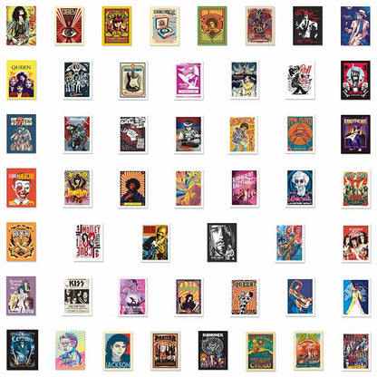 Rock Music Poster 50PCS Stickers