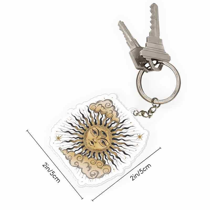 Living By The Sun Keychain