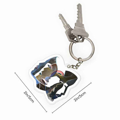 Layers of Masks Keychain