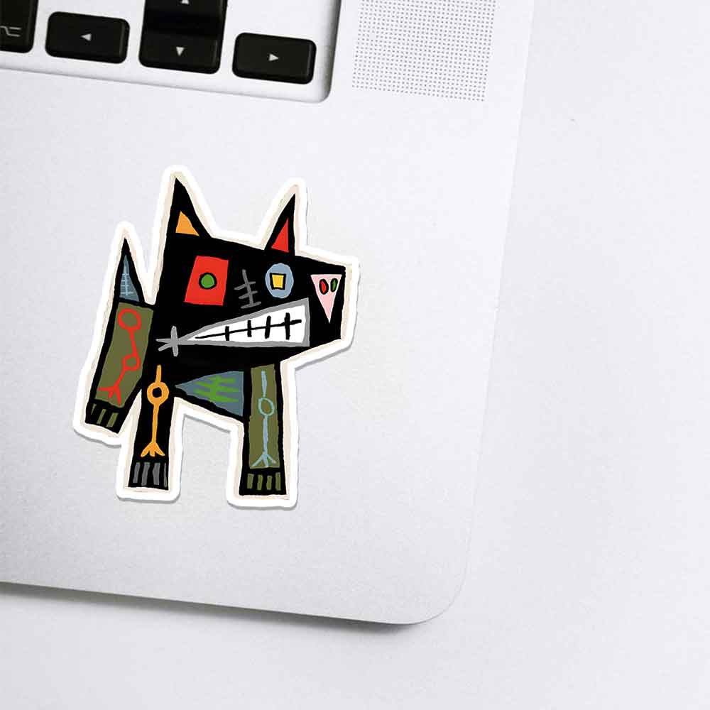 Tattooed Dog 1PCS Stickers