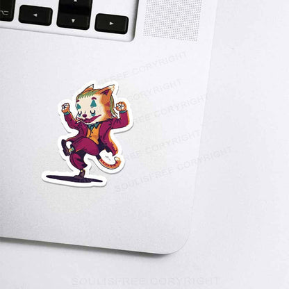 Clown Cat 1PC Sticker