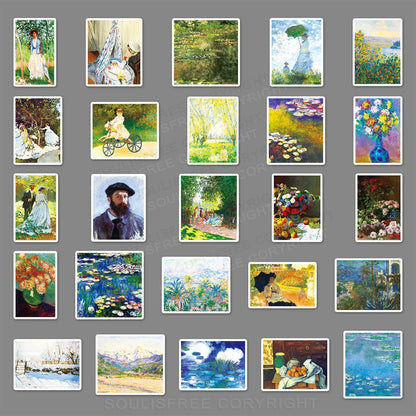 Monet's Aesthetics 50PCS Stickers