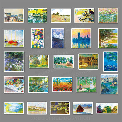 Monet's Aesthetics 50PCS Stickers