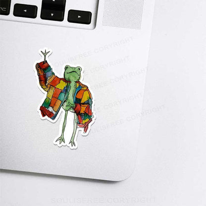 Stylish Frog 1PC Sticker