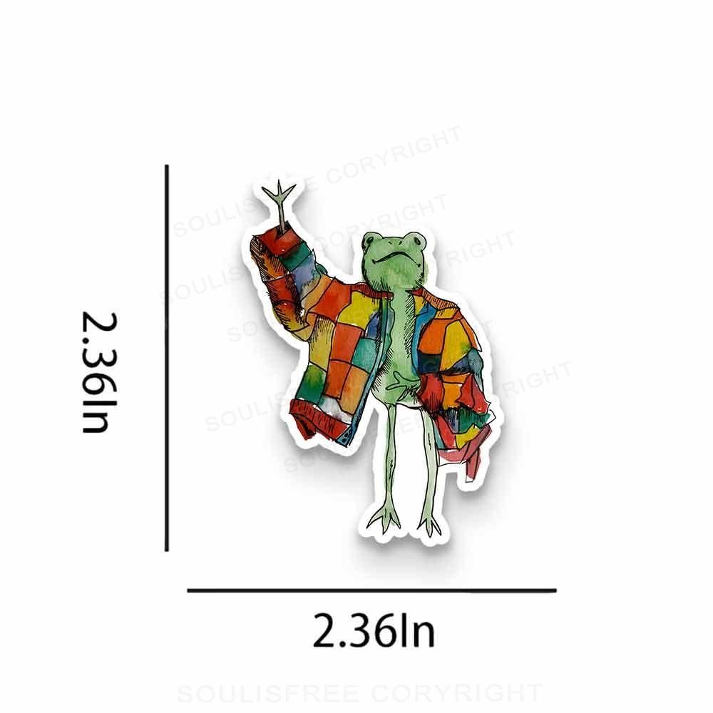 Stylish Frog 1PC Sticker