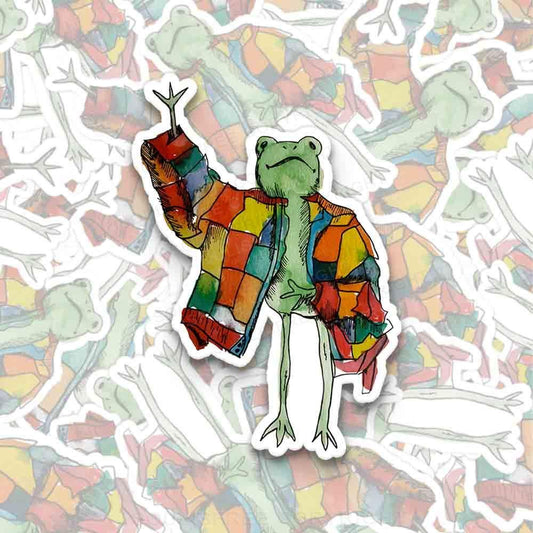 Stylish Frog 1PC Sticker