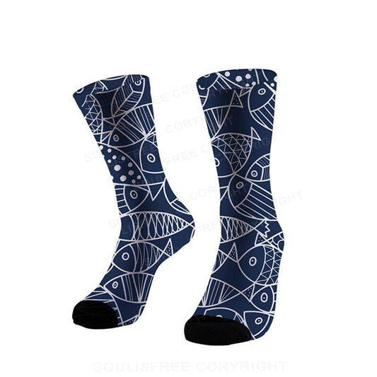 Freely Full Print Socks