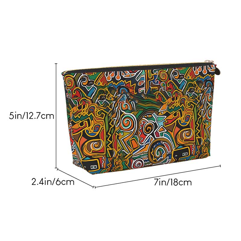 Psychedelic Geometry Cosmetic Bag