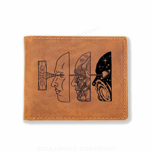 Reality Is Manipulated By Thought Leather Wallet