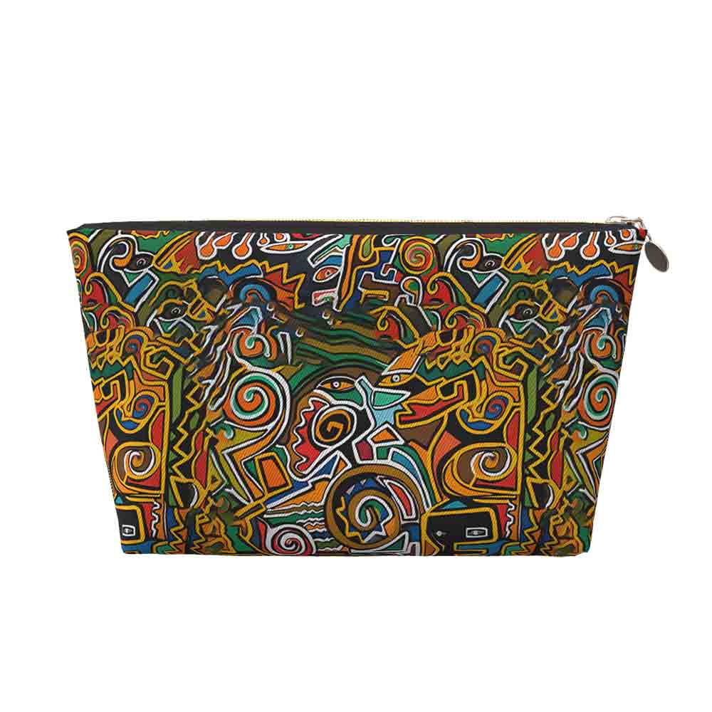 Psychedelic Geometry Cosmetic Bag