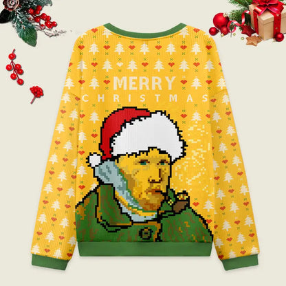 Van Gogh Self-Portrait Christmas Ugly Christmas Sweater