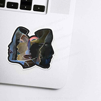 Layers of Masks 1PC Sticker