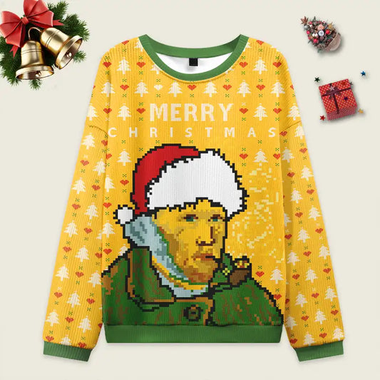 Van Gogh Self-Portrait Christmas Ugly Christmas Sweater