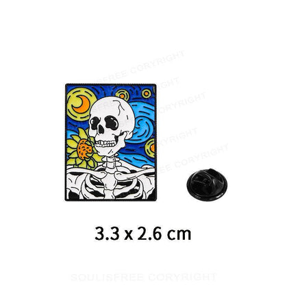 Skull Starry Sky Pins