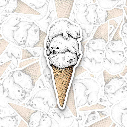 Special Ice Cream 1PCS Stickers