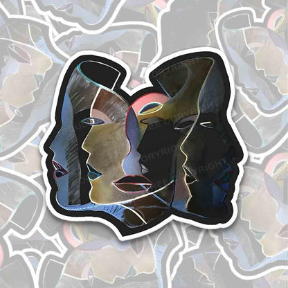 Layers of Masks 1PC Sticker