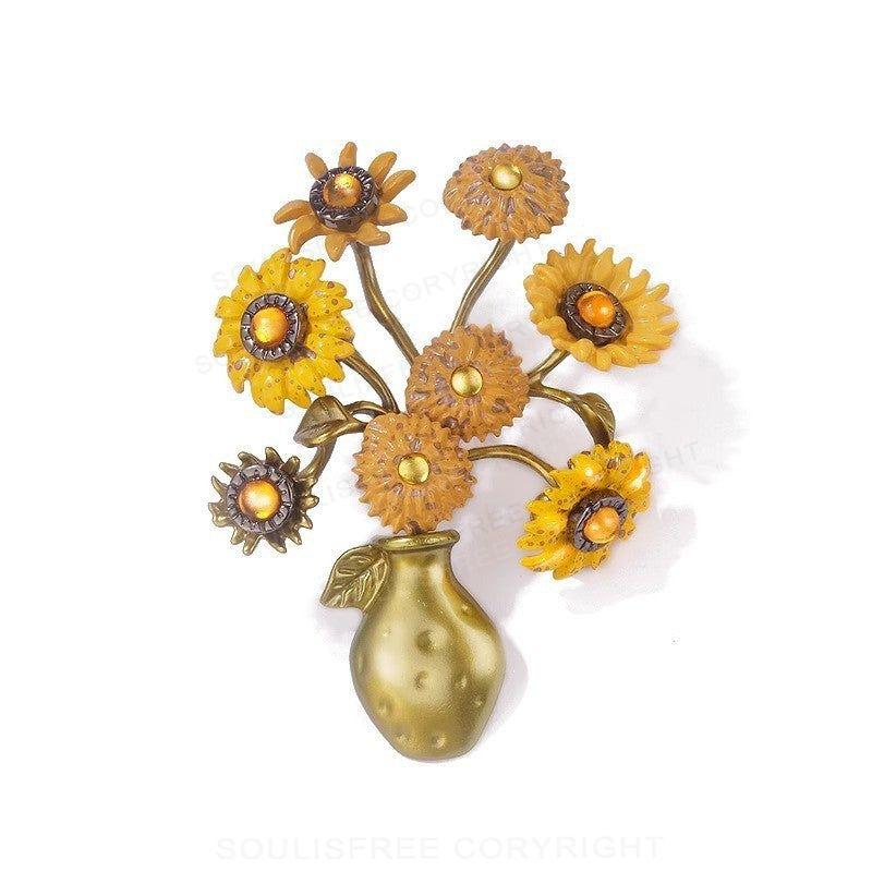 Van Gogh Sunflowers Pins