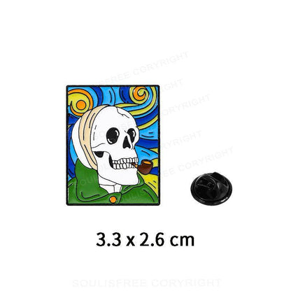 Skull Starry Sky Pins