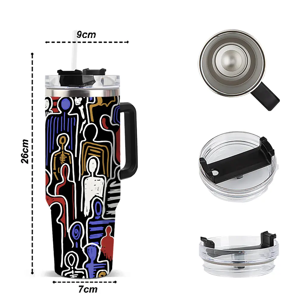 Abstract Human Figure 40oz Tumbler