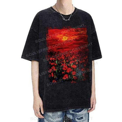 Flower Washed T-Shirts