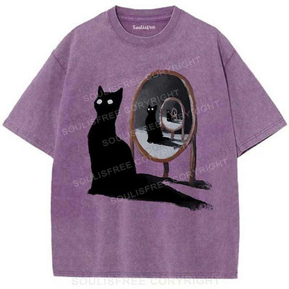 Caught In A Cycle Purple / S Washed T-Shirts