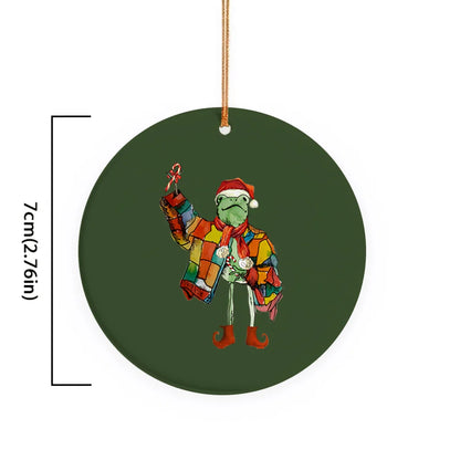 Christmas Frogs Ornament