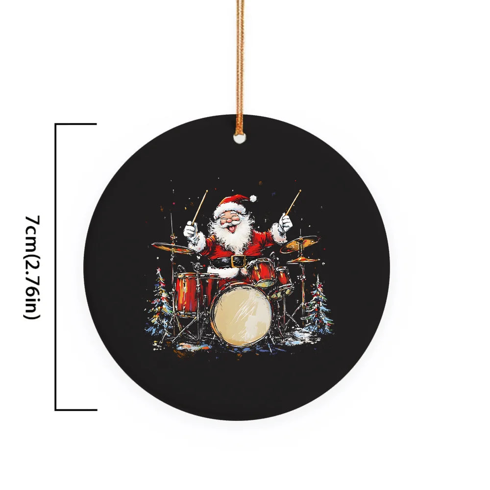 Santa Claus Drummer Ornament