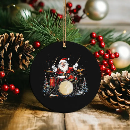 Santa Claus Drummer Ornament