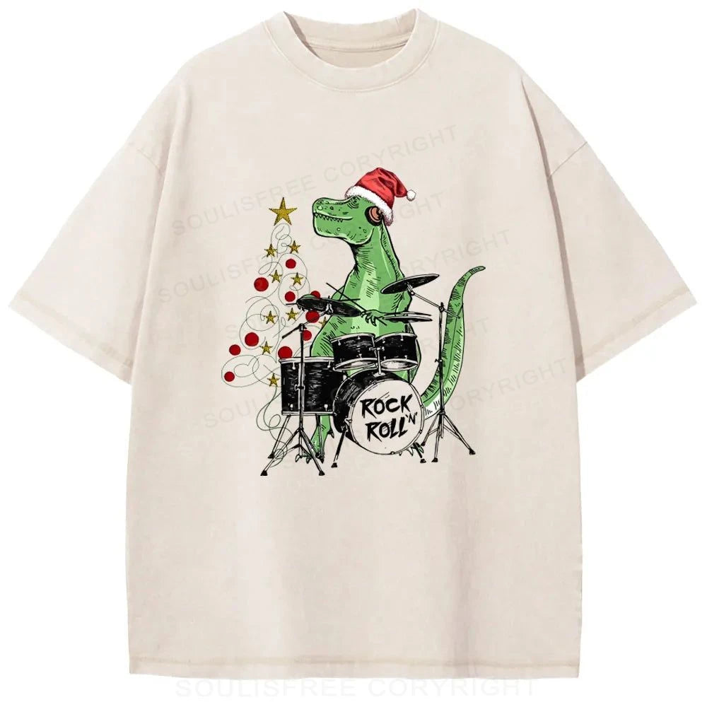 Christmas Dinosaur Playing