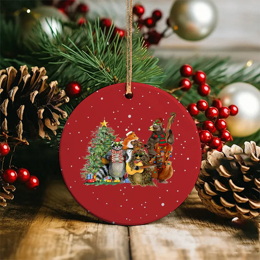 Forest Friends Christmas Band Ornament