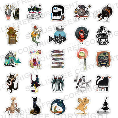 Animal Daily Life 50PCS Stickers