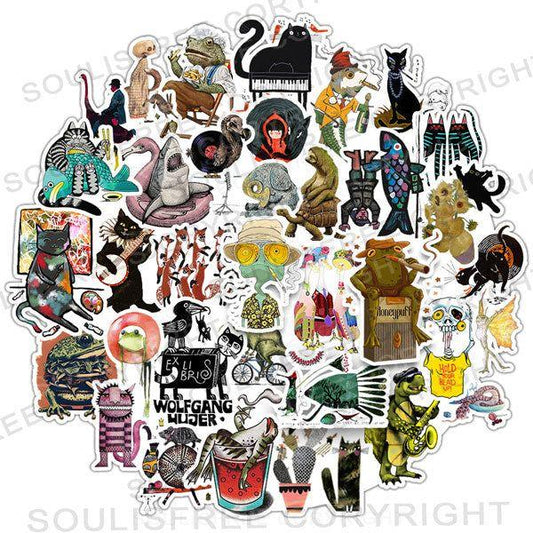 Animal Daily Life 50PCS Stickers