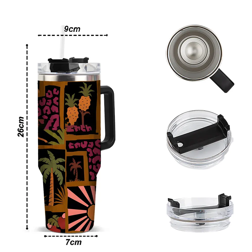 Abstract Rainforest 40oz Tumbler