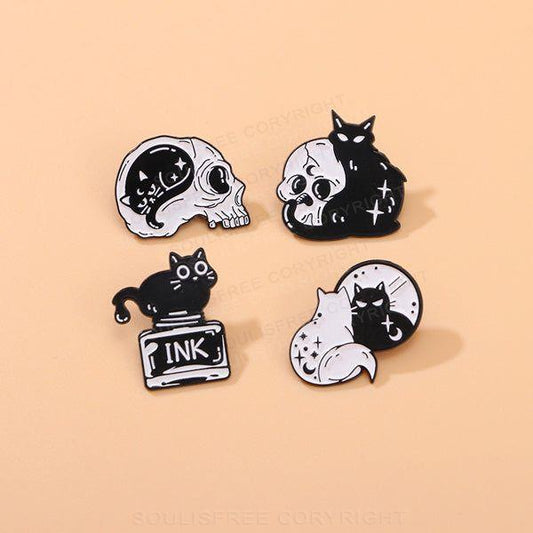 Black Cat Pins