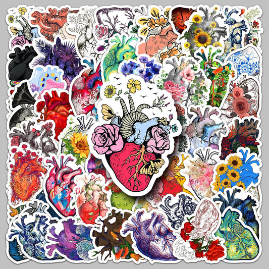 Hearts 50PCS Stickers