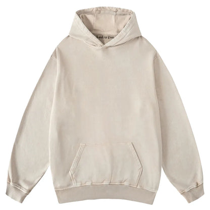 Solid Color Washed Hoodie