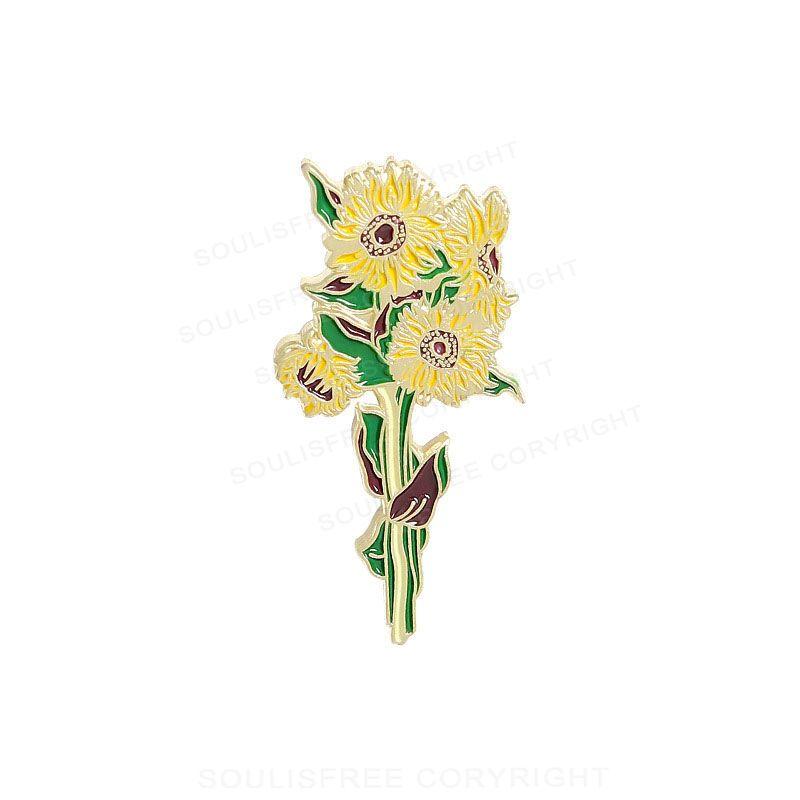 Van Gogh flower art  Pins