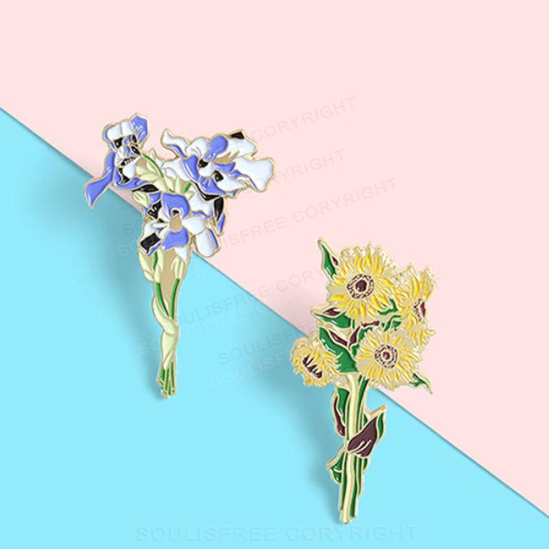 Van Gogh flower art  Pins